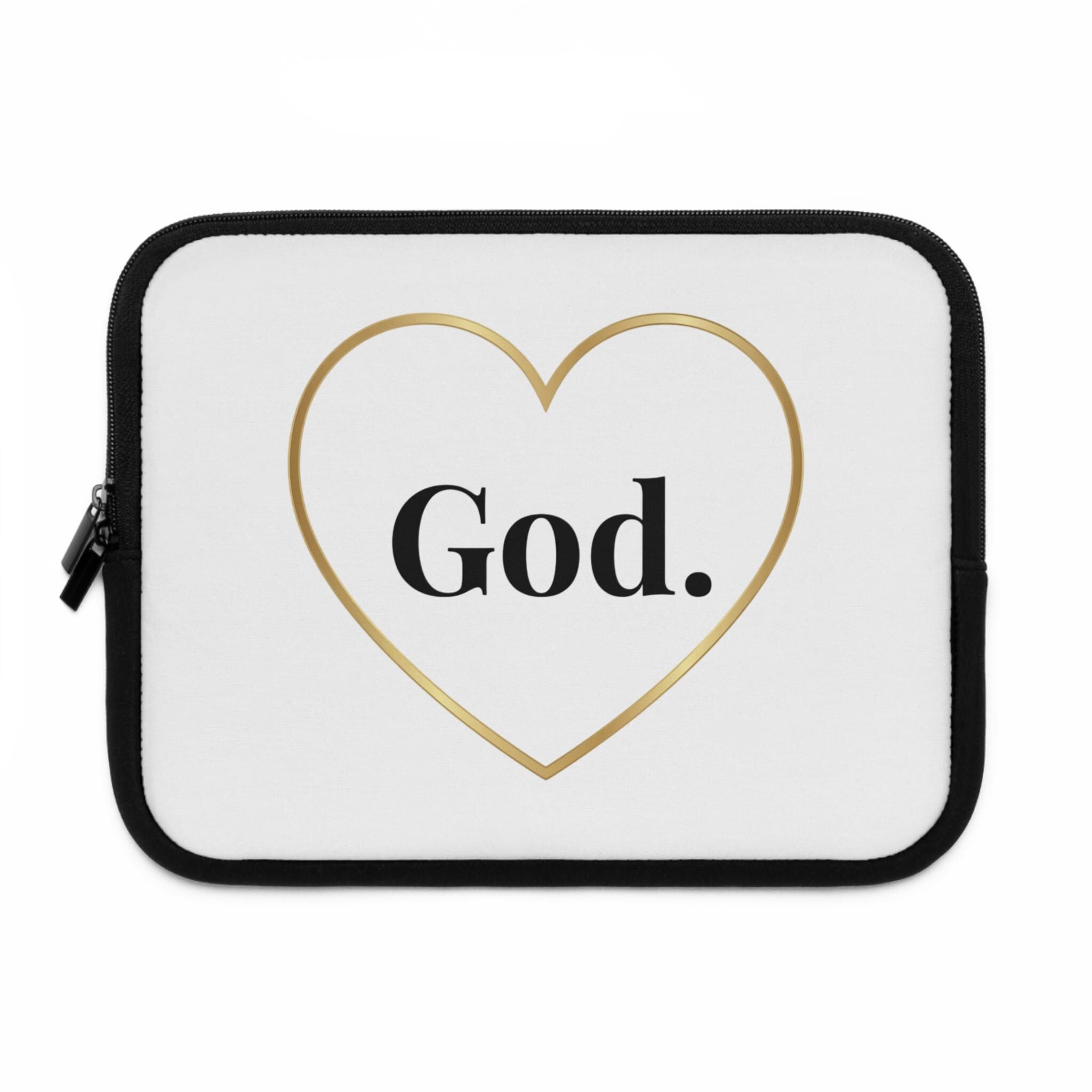 God Heart Laptop Sleeve | Faith-Inspired Protective Sleeve for Laptops