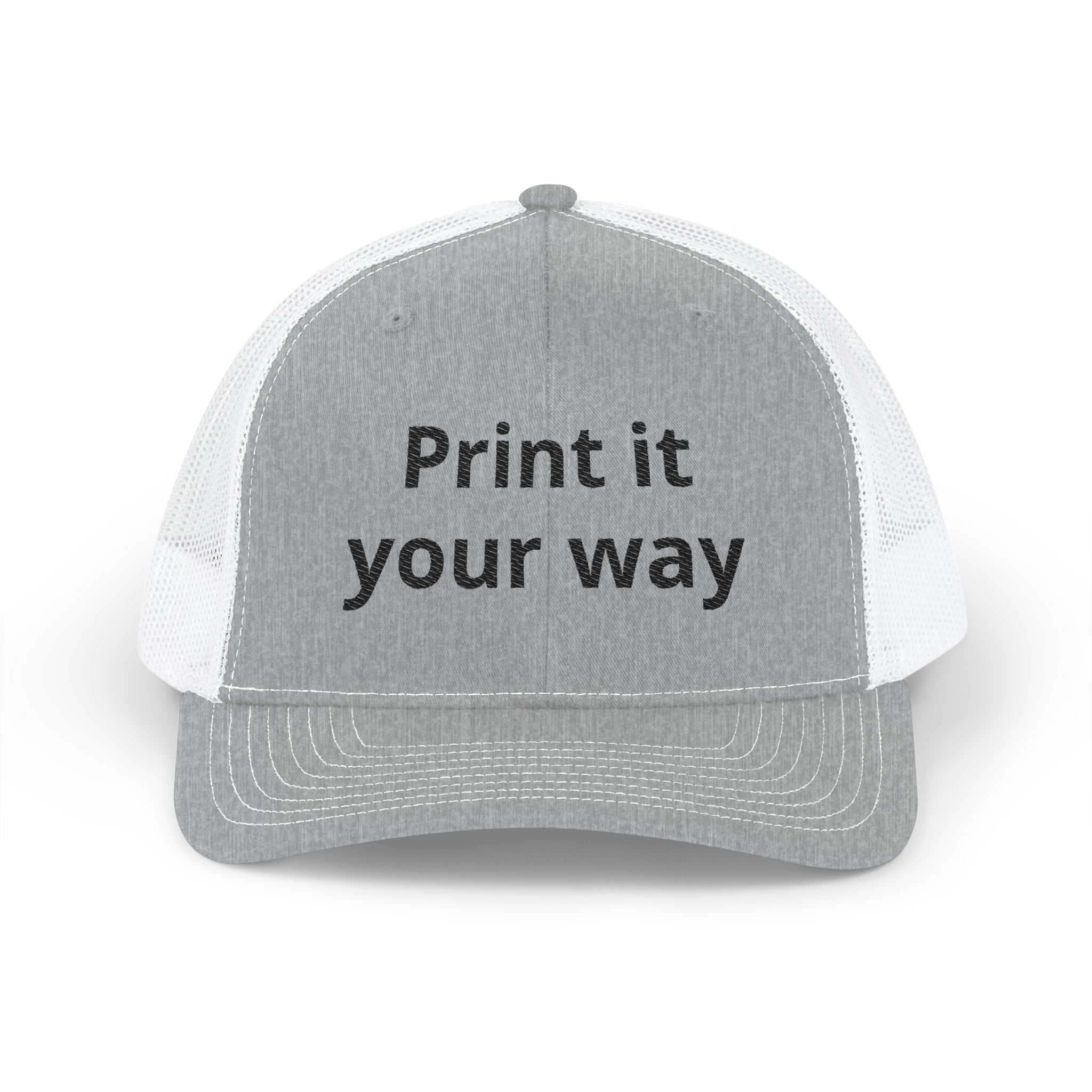 Custom Trucker Cap - 'Print It Your Way' Embroidered Mesh Snapback
