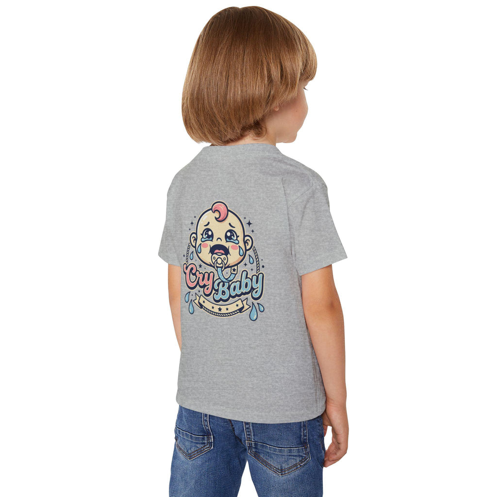 Cry Baby Toddler T-Shirt: Retro Crying Baby Graphic Tee