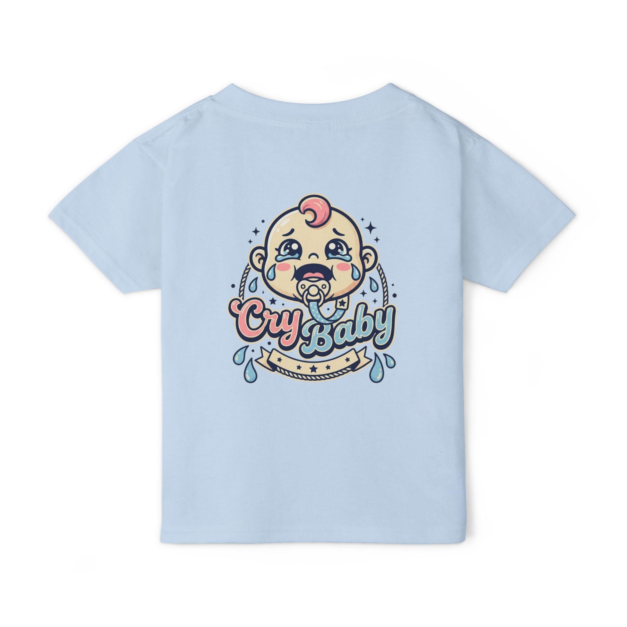 Cry Baby Toddler T-Shirt: Retro Crying Baby Graphic Tee