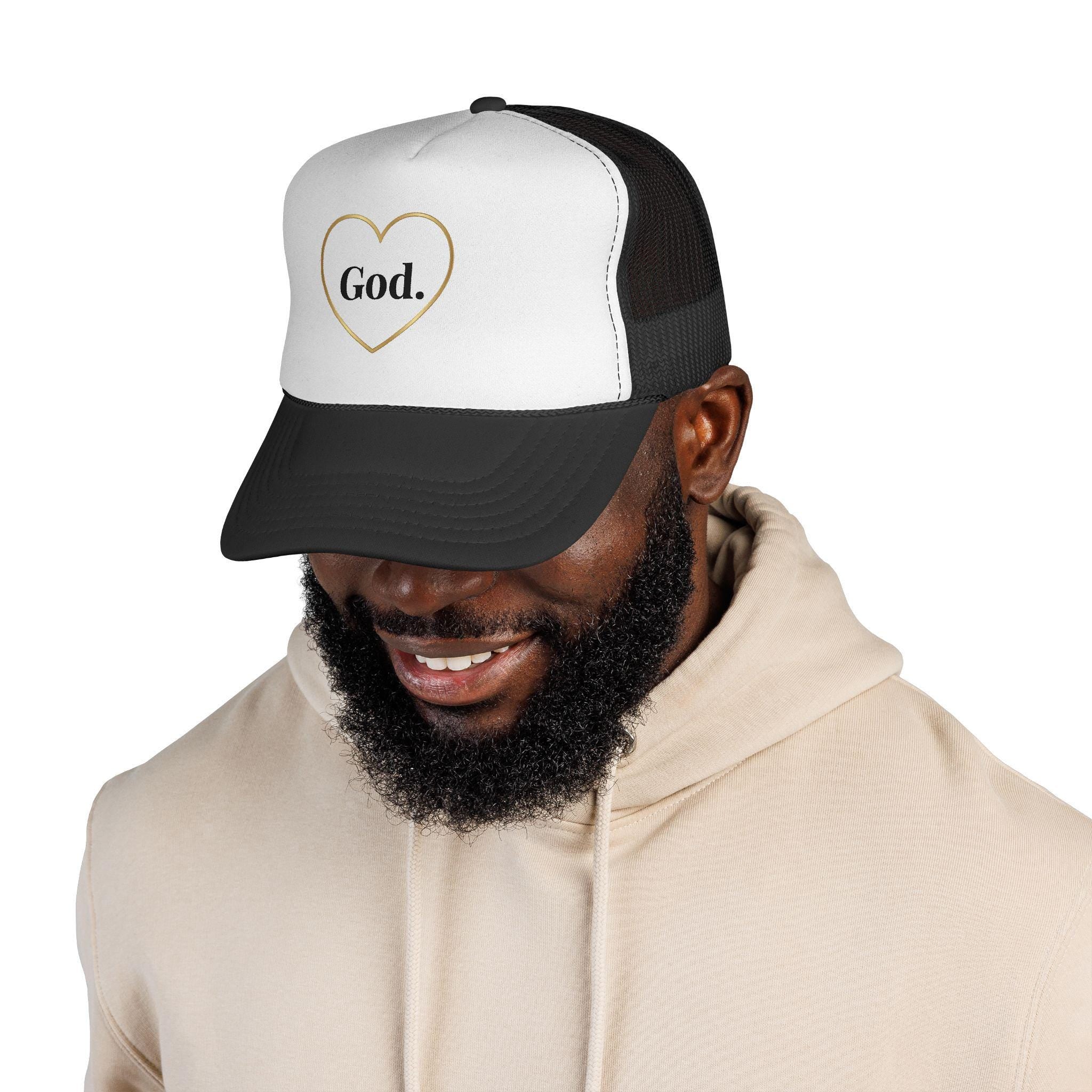 God Heart Trucker Hat | Christian Faith Mesh Cap