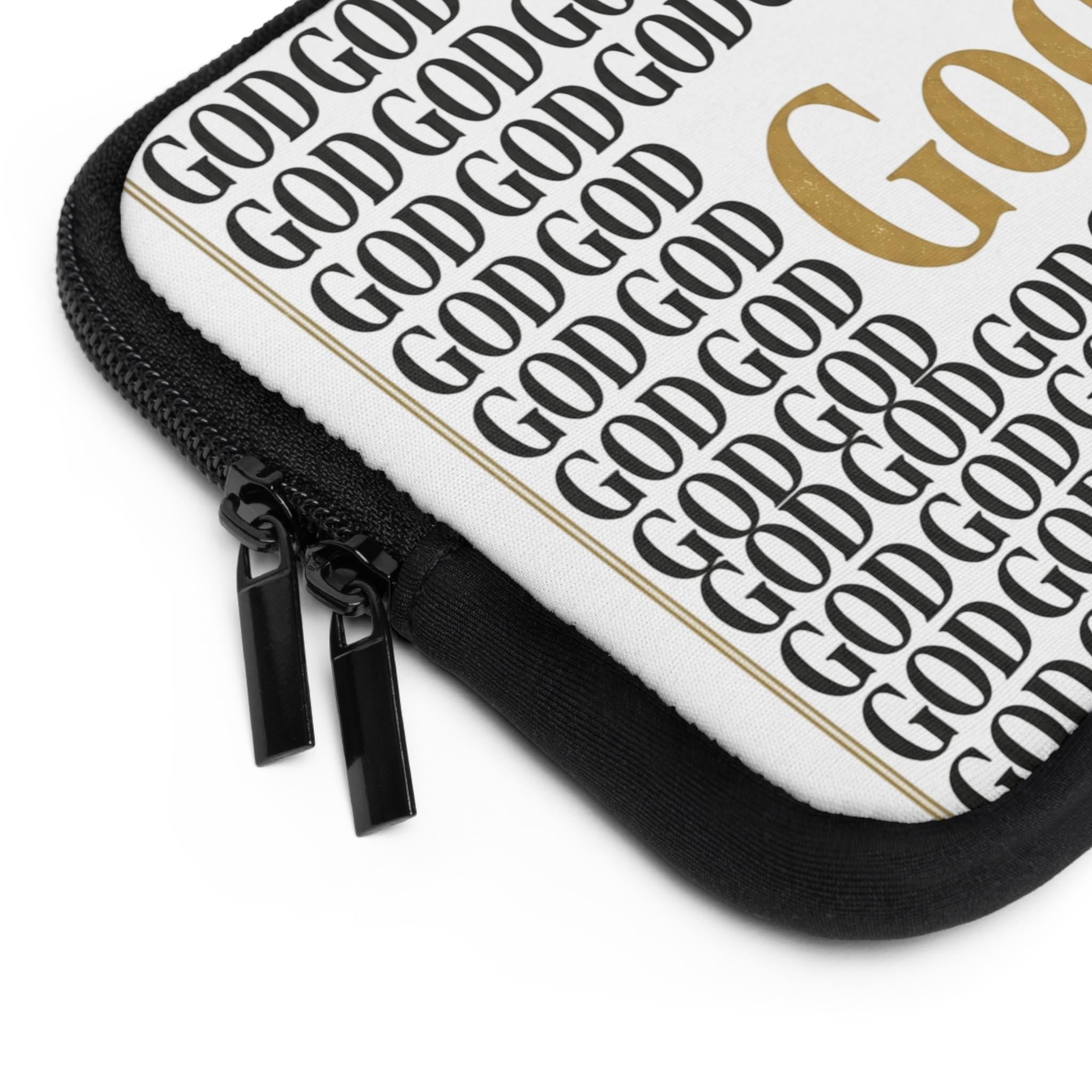 God Repeat Laptop Sleeve | Faith-Inspired Protective Case