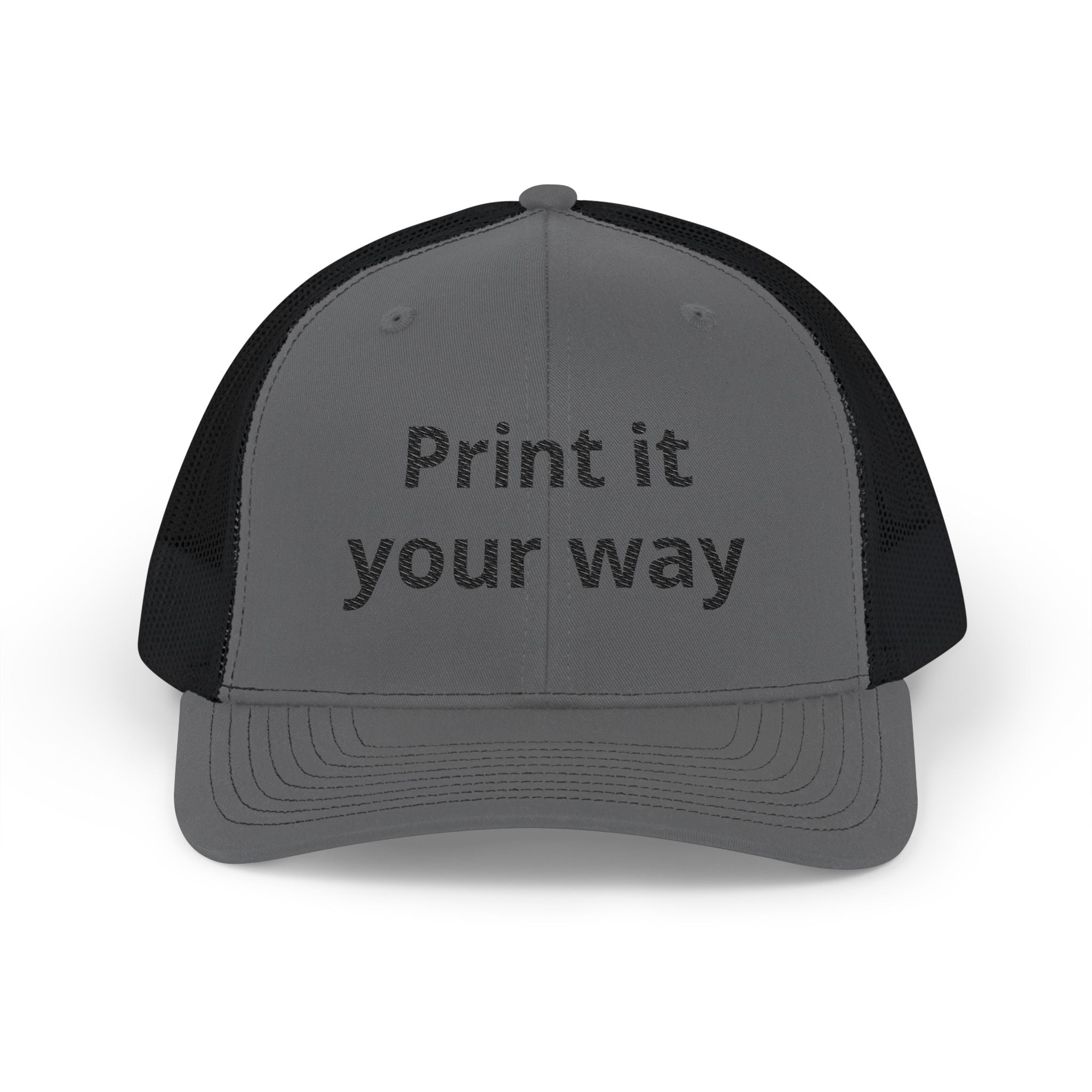 Custom Trucker Cap - 'Print It Your Way' Embroidered Mesh Snapback