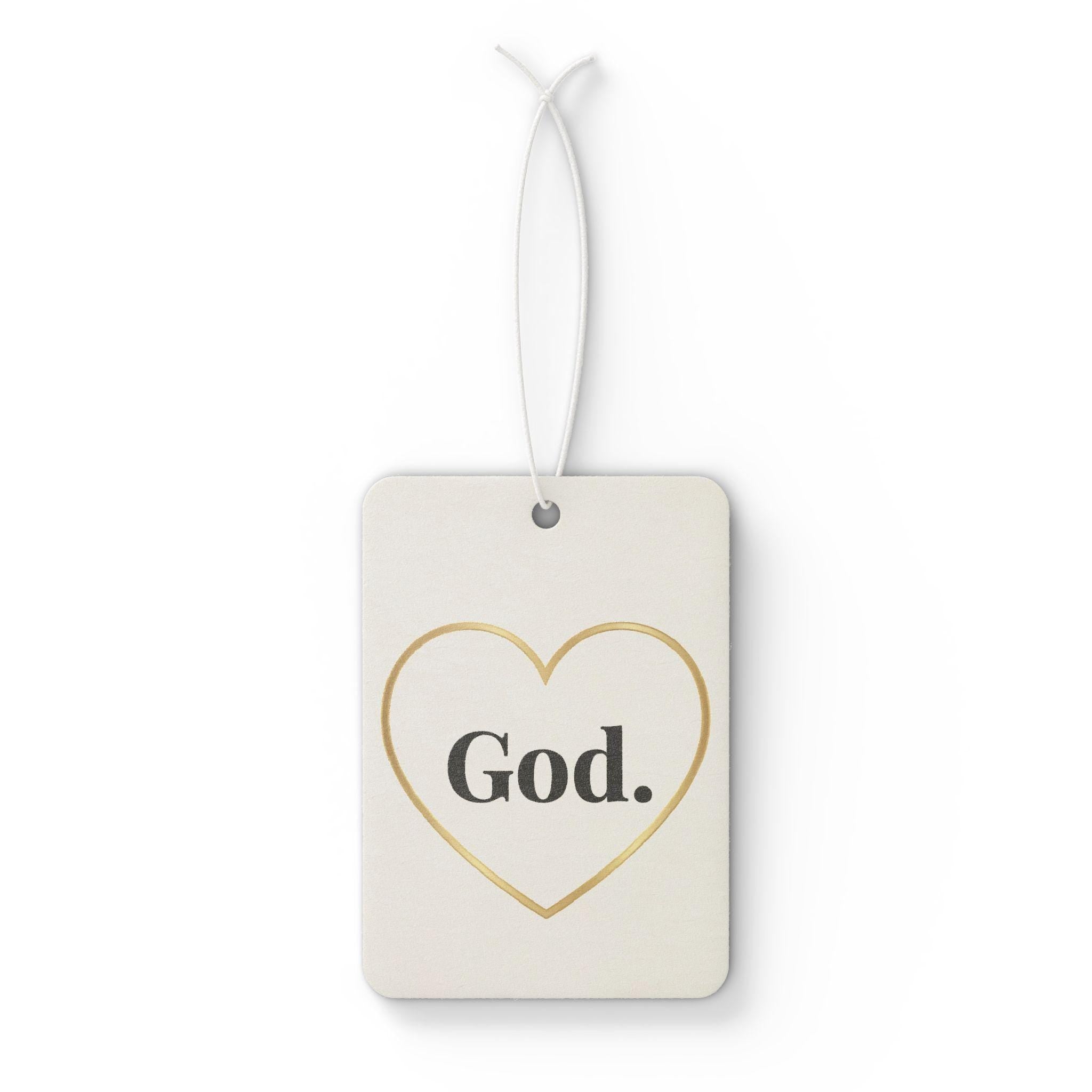 God Heart Car Air Freshener | Christian Inspirational Scented Ornament