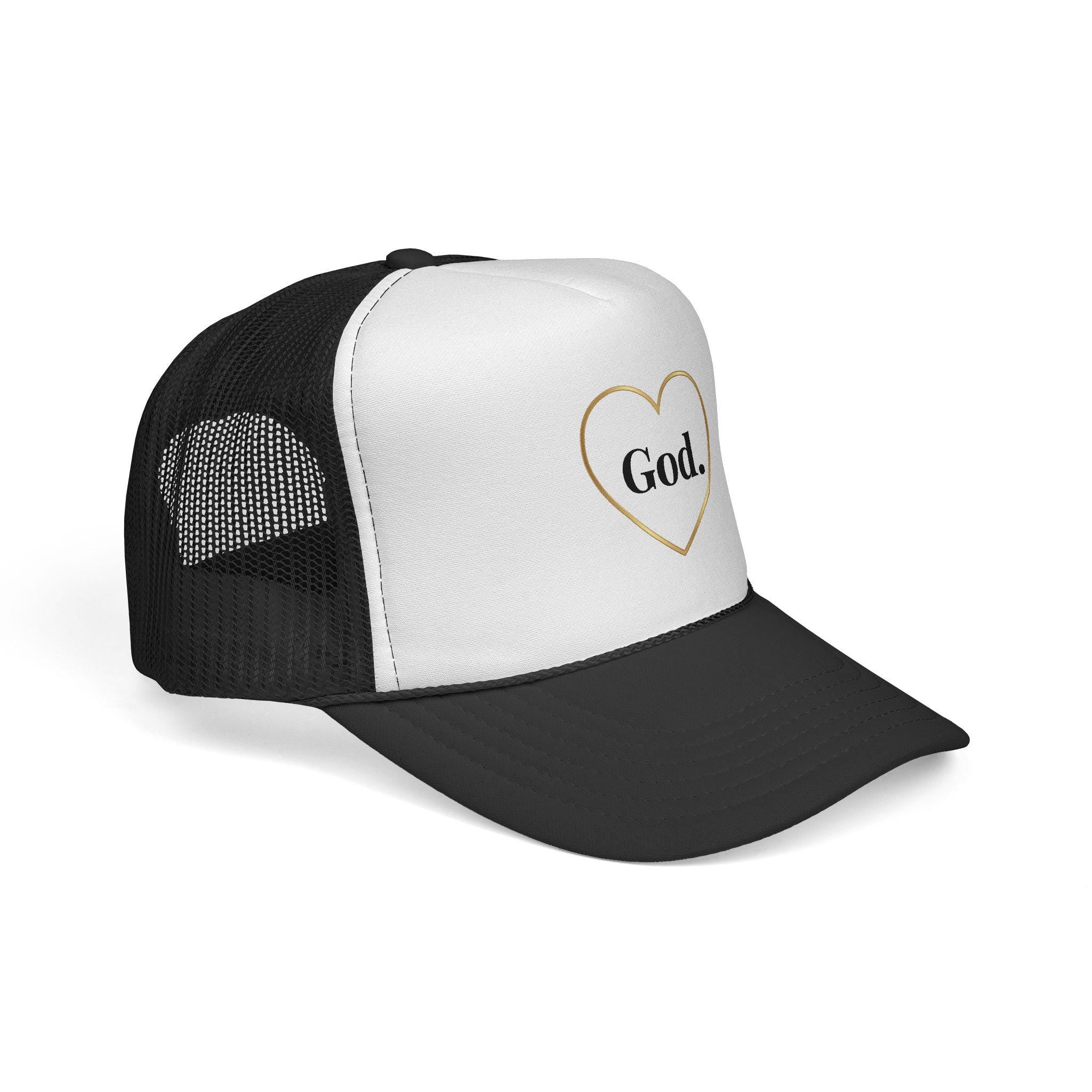 God Heart Trucker Hat | Christian Faith Mesh Cap