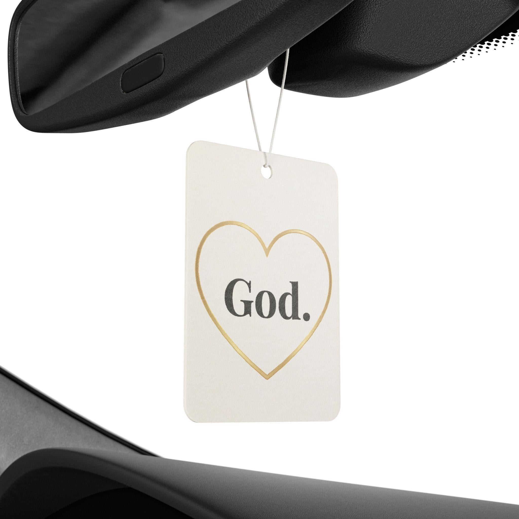 God Heart Car Air Freshener | Christian Inspirational Scented Ornament