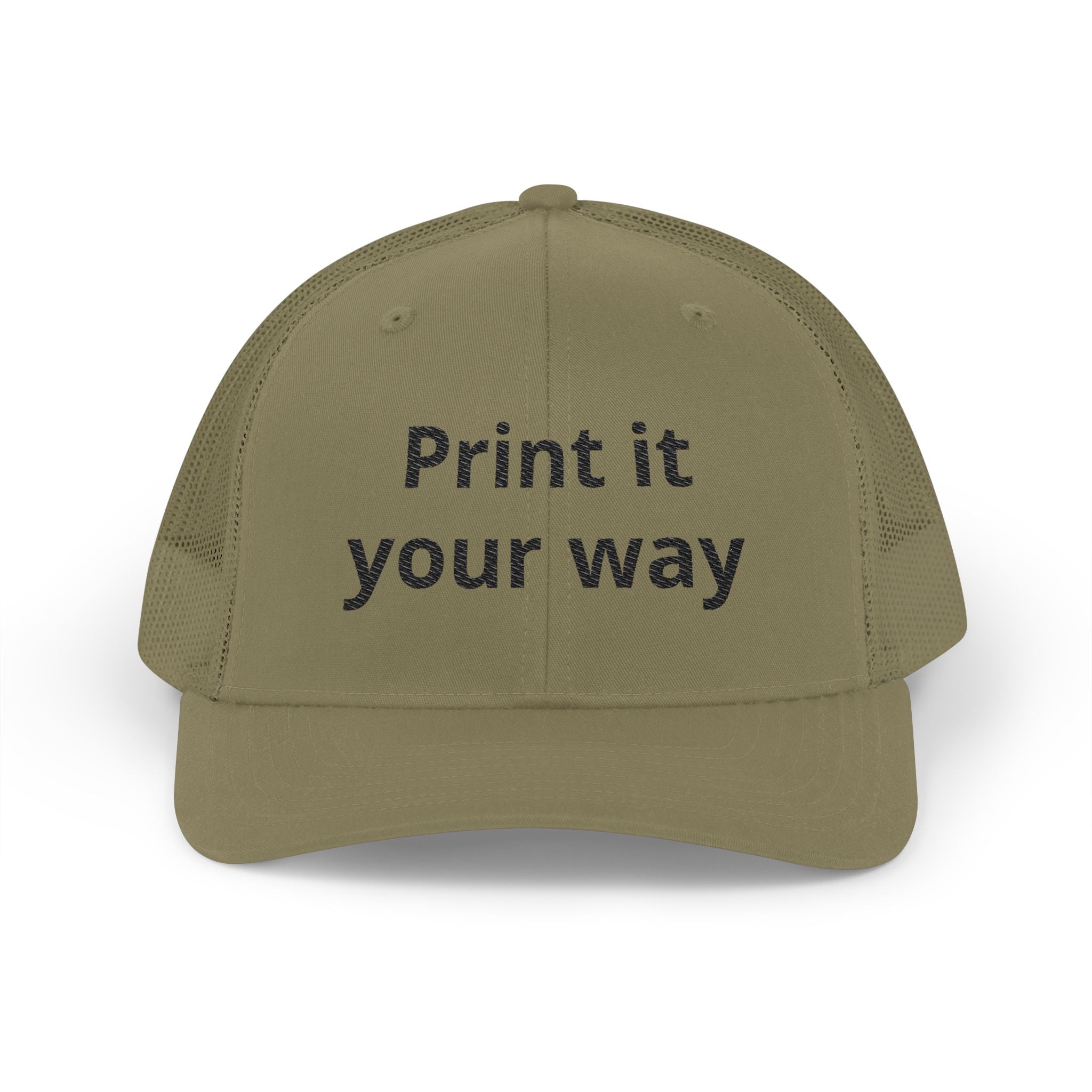 Custom Trucker Cap - 'Print It Your Way' Embroidered Mesh Snapback