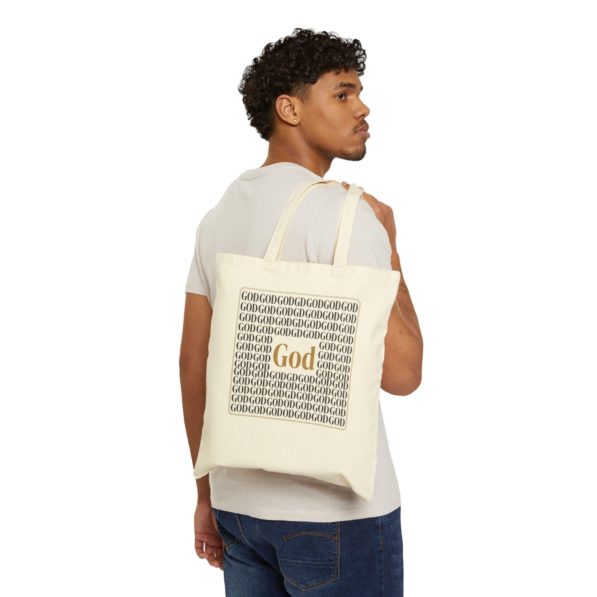 God Heart Tote Bag | Canvas Faith Shopper