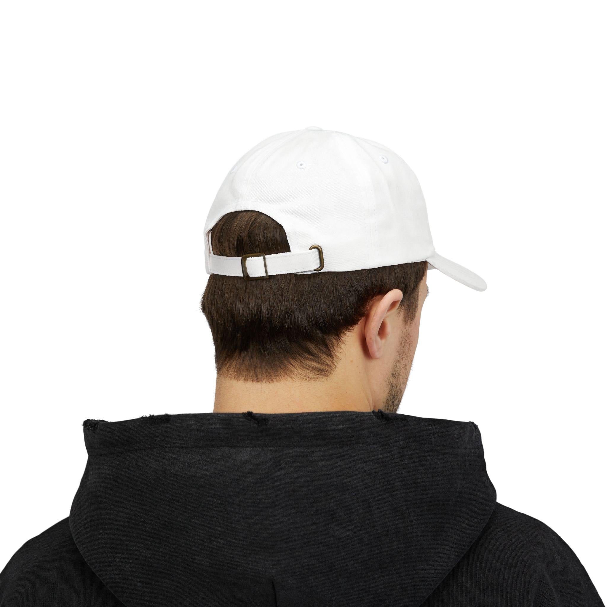 God Heart Dad Cap | White Embroidered Religious Baseball Hat