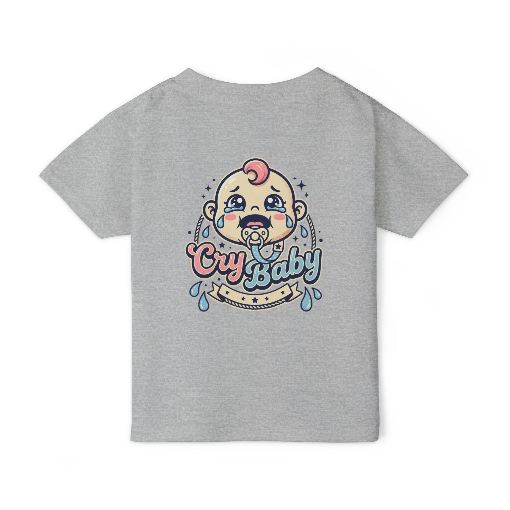 Cry Baby Toddler T-Shirt: Retro Crying Baby Graphic Tee