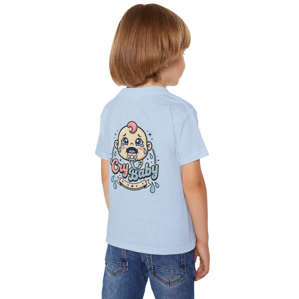 Cry Baby Toddler T-Shirt: Retro Crying Baby Graphic Tee