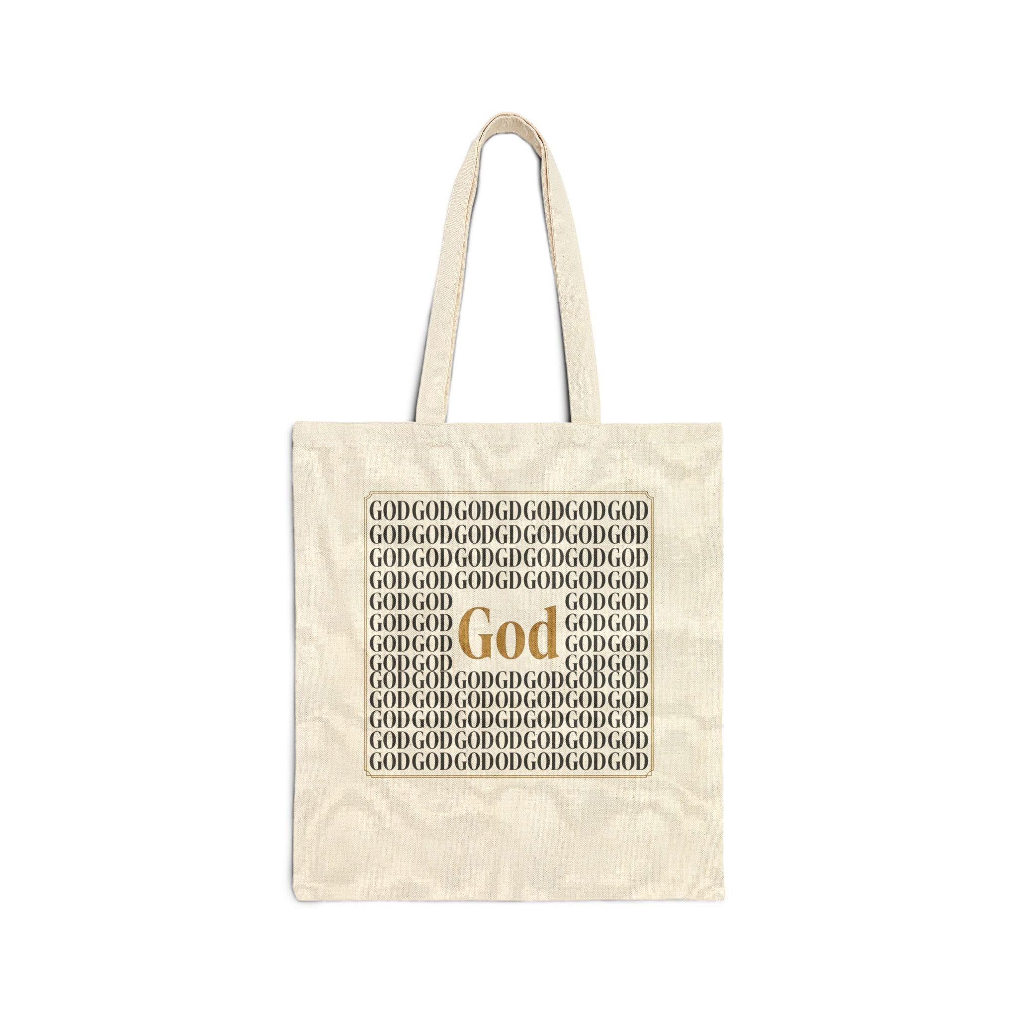 God Heart Tote Bag | Canvas Faith Shopper