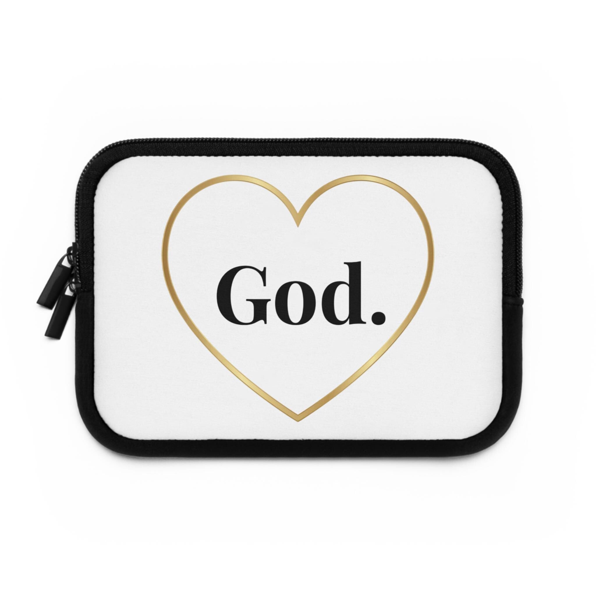 God Heart Laptop Sleeve | Faith-Inspired Protective Sleeve for Laptops