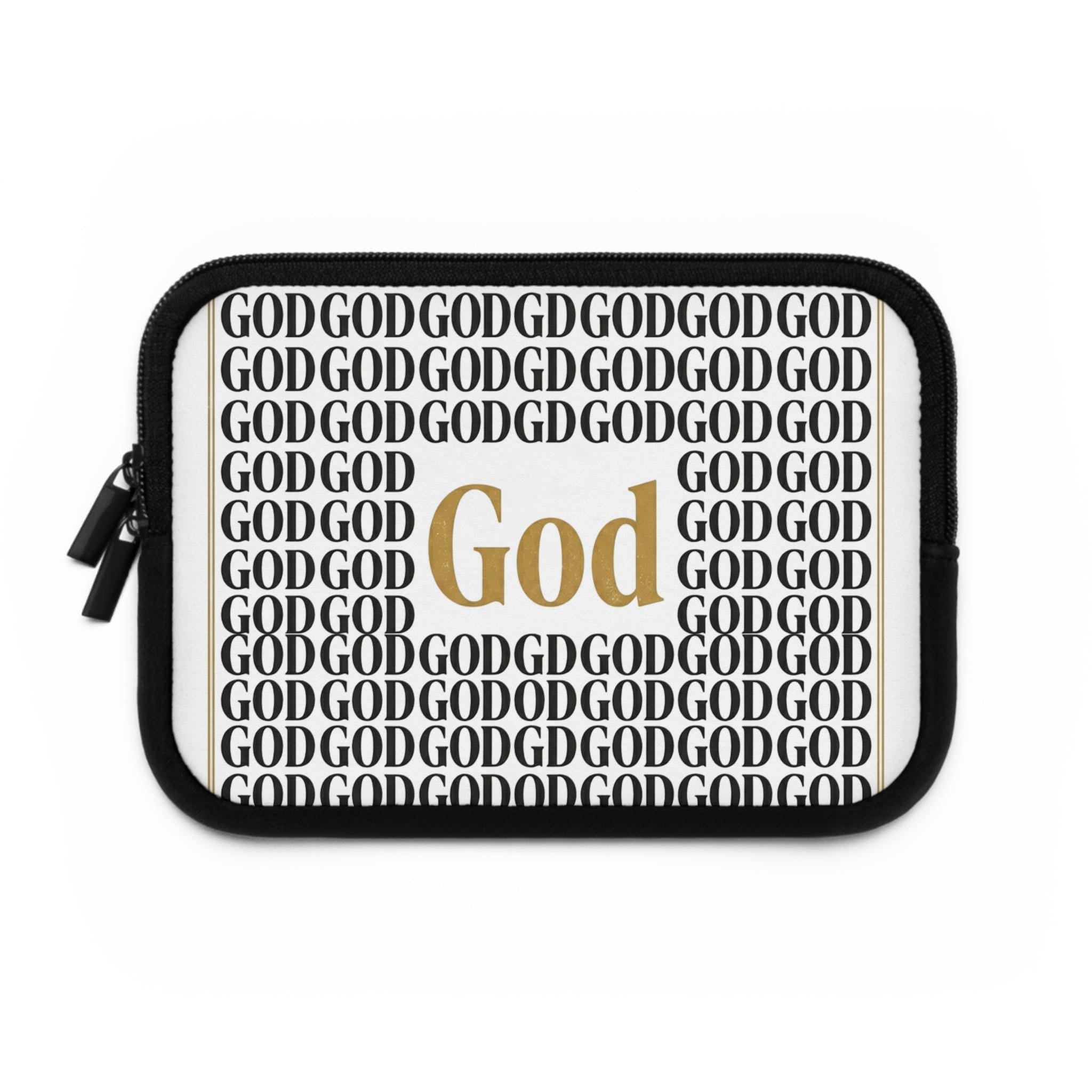 God Repeat Laptop Sleeve | Faith-Inspired Protective Case