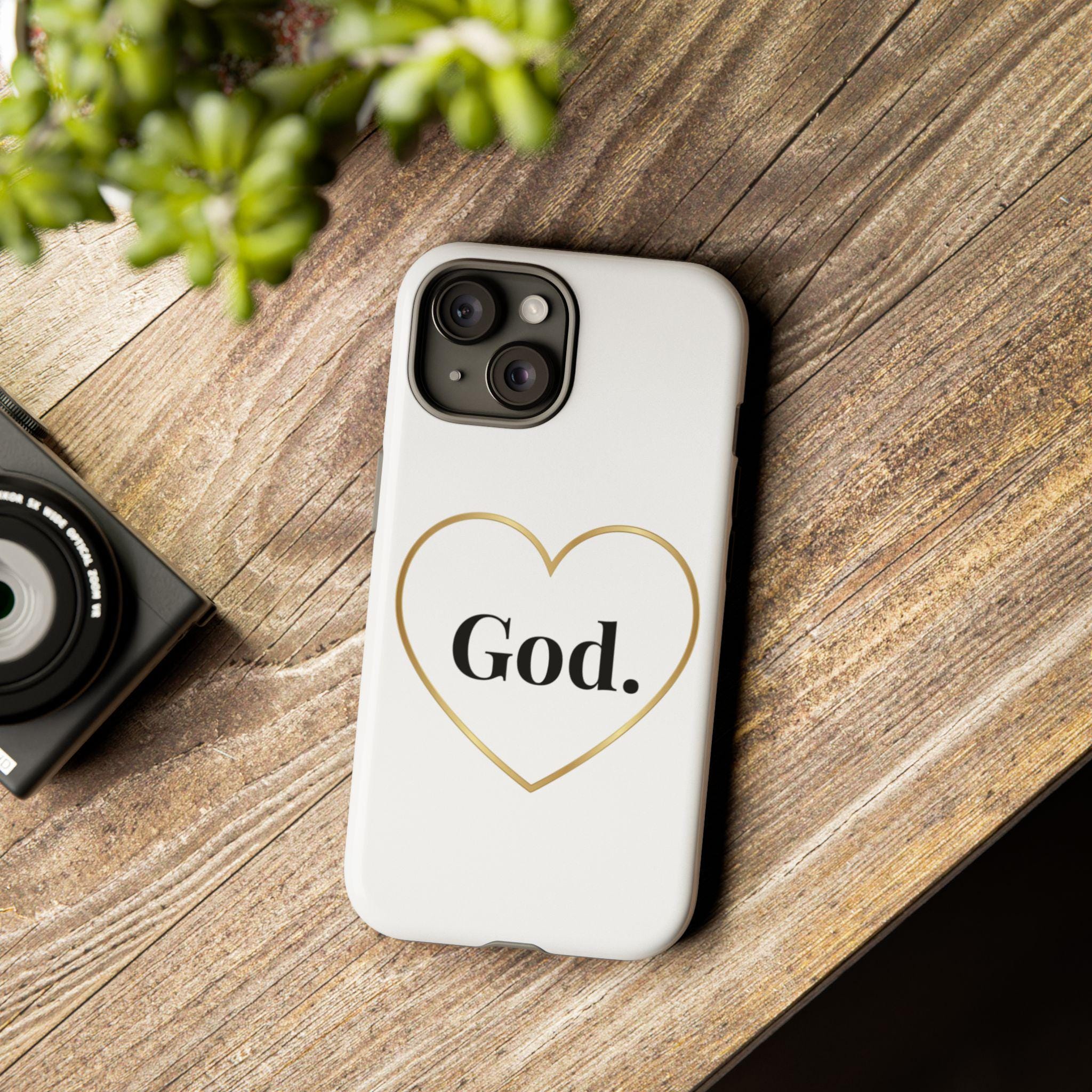 God Heart Tough Phone Case | Faith-Inspired Protective iPhone Cover